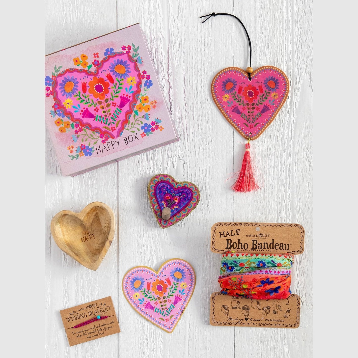 Happy Box Gift Set - Folk Heart