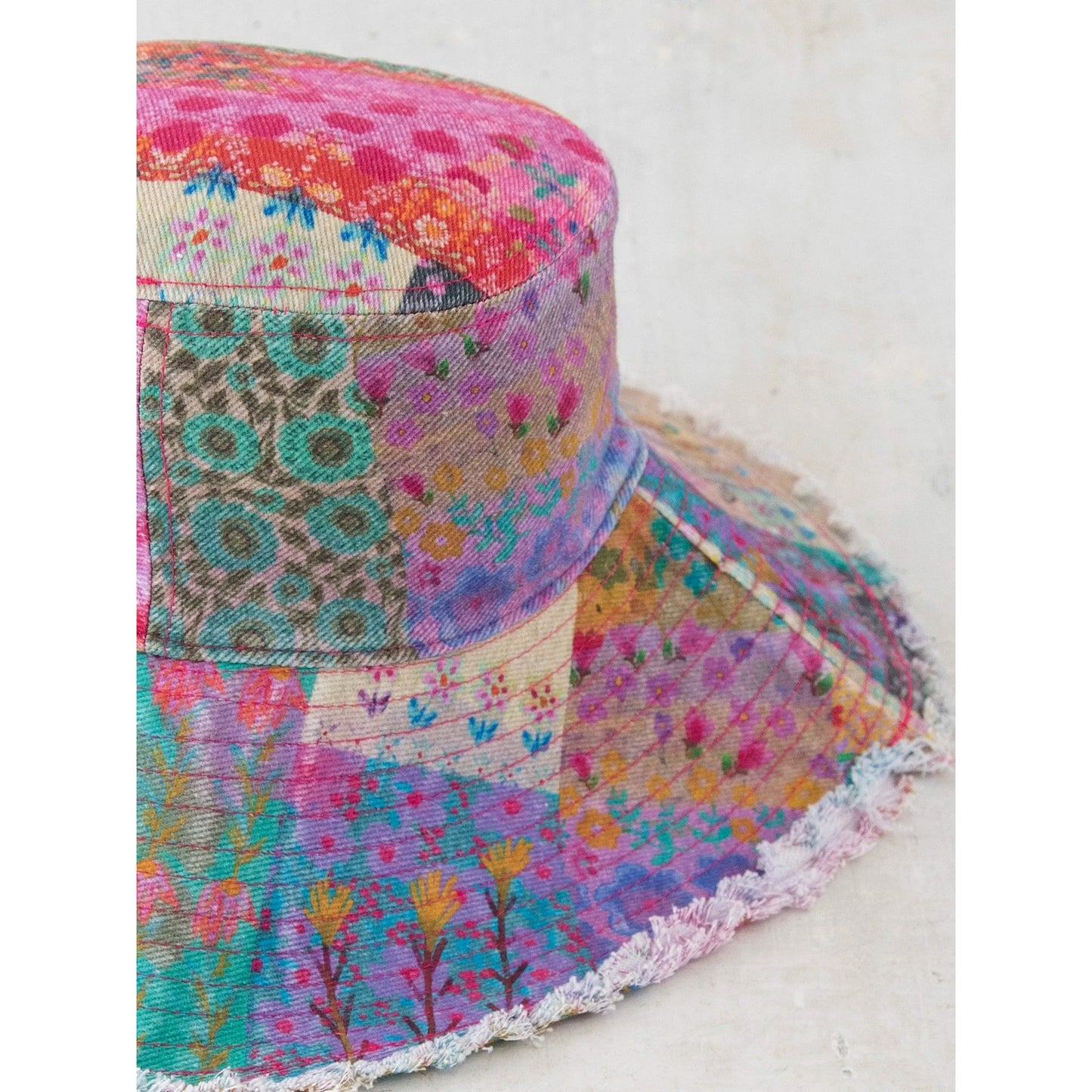 Sandy Days Bucket Hat - Watercolor Patchwork - The Feral Market