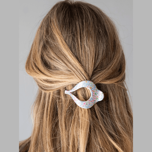 Boho Clip - Satin Ditsy Rainbow Floral
