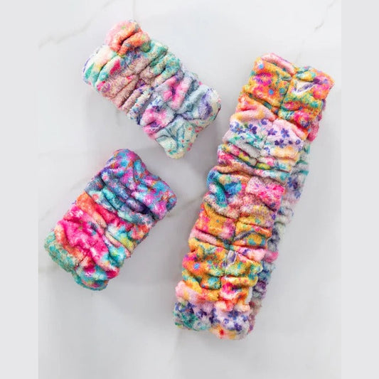 Wash Band Set - Pink Watercolor Patchwork