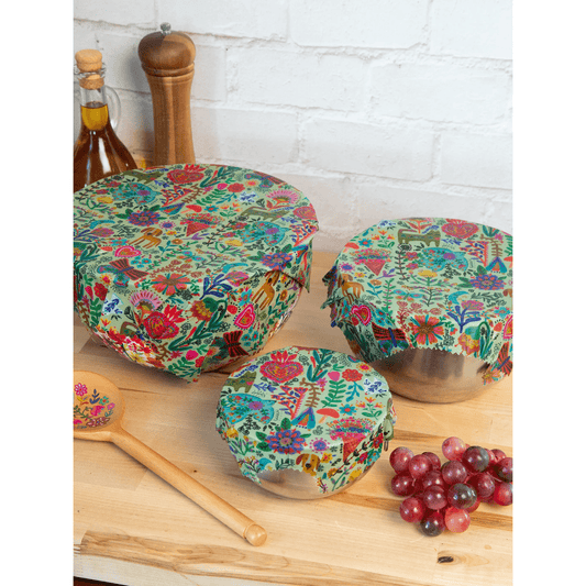 Beeswax Wraps, Set of 3 - Doodles