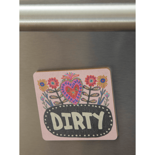 Double-sided Dishwasher Magnet - Heart