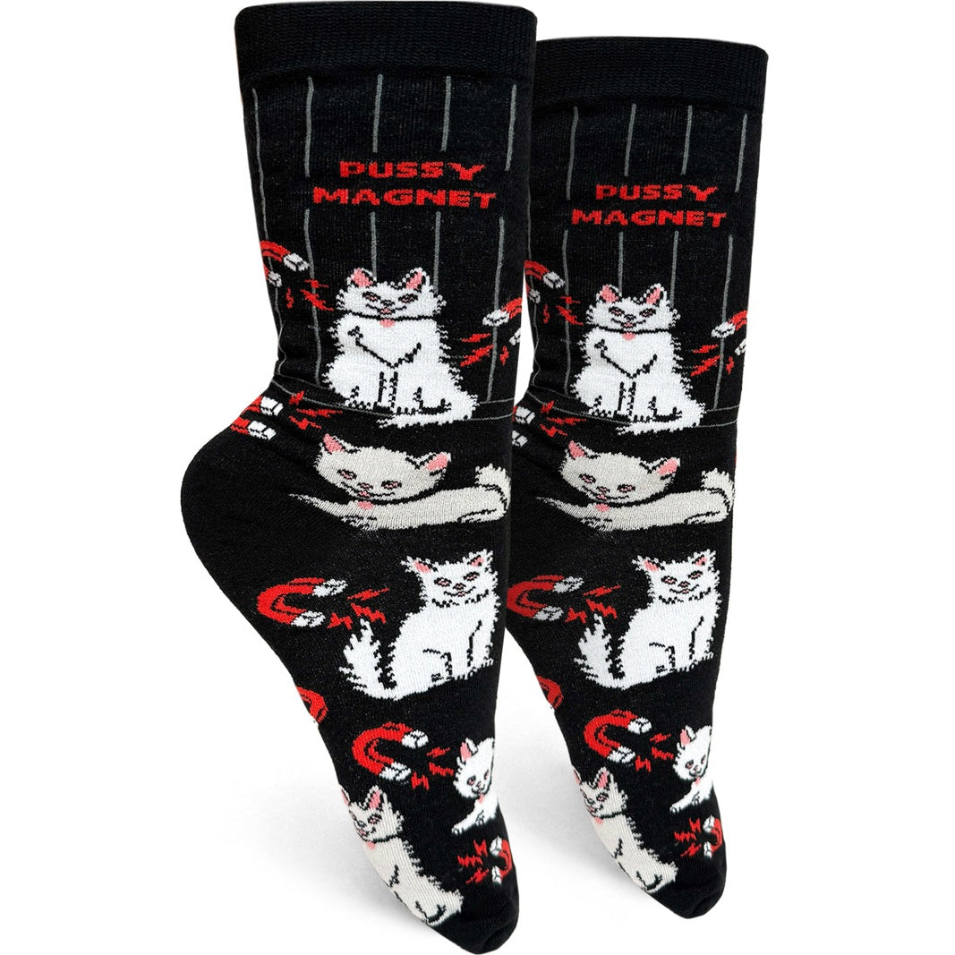 Pussy Magnet Womens Crew Socks - The Feral Market