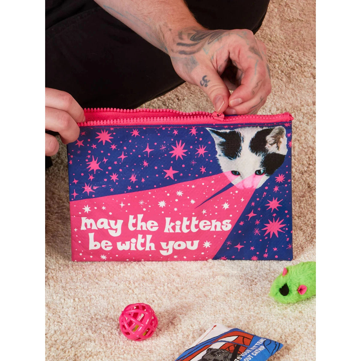 May The Kittens Be With You Zipper Pouch - The Feral Market