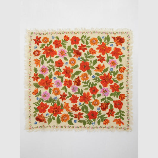 Printed Bandana - Cream Floral