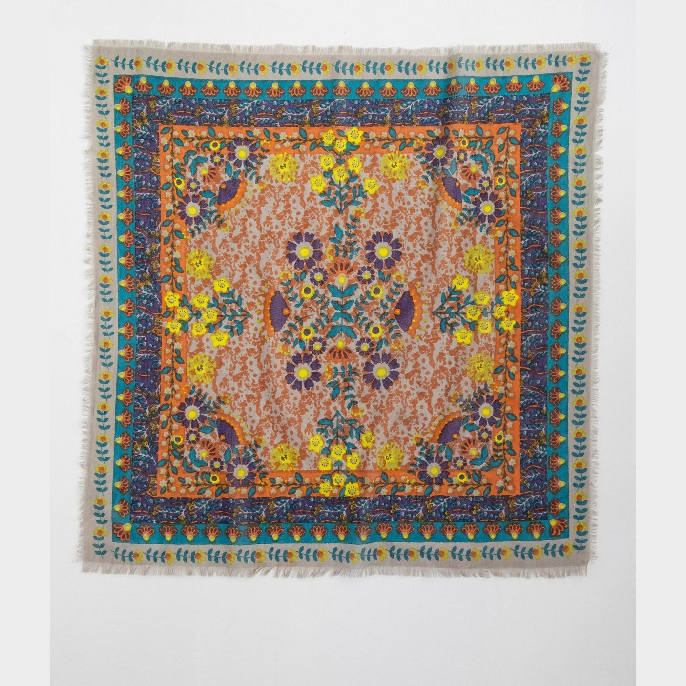 Printed Bandana - Cream Floral