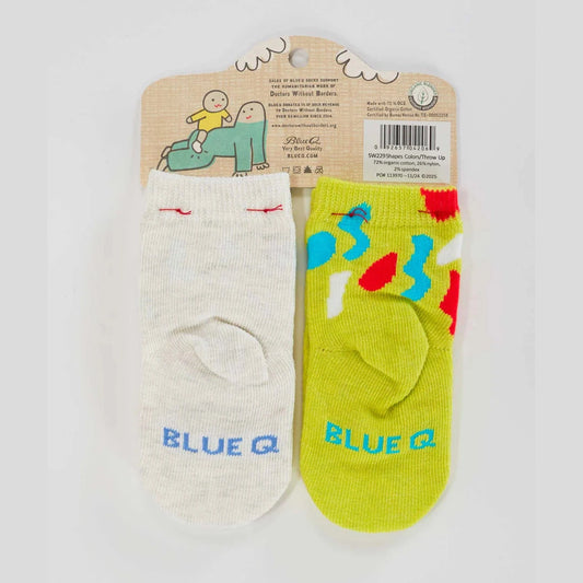 Big Fan Of Shapes & Colors/ Cool If I Throw Up On You? Baby Socks - The Feral Market