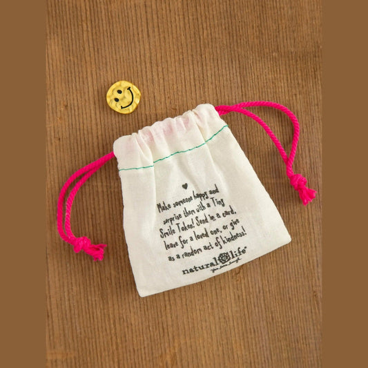 Bag of Tiny Tokens, Set of 12 - Smiley Face