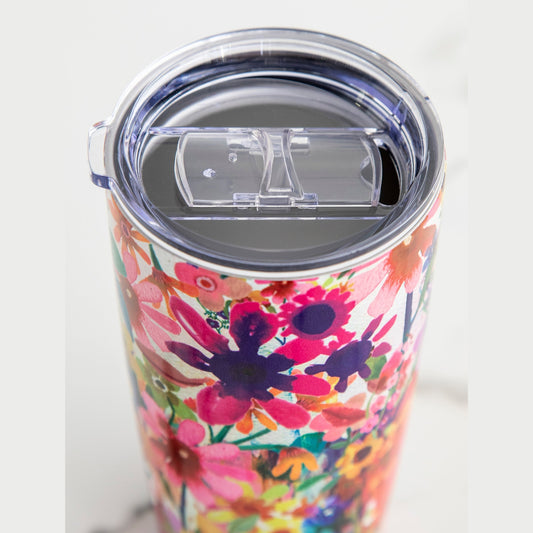 Stainless Steel Tumbler - Watercolor Floral