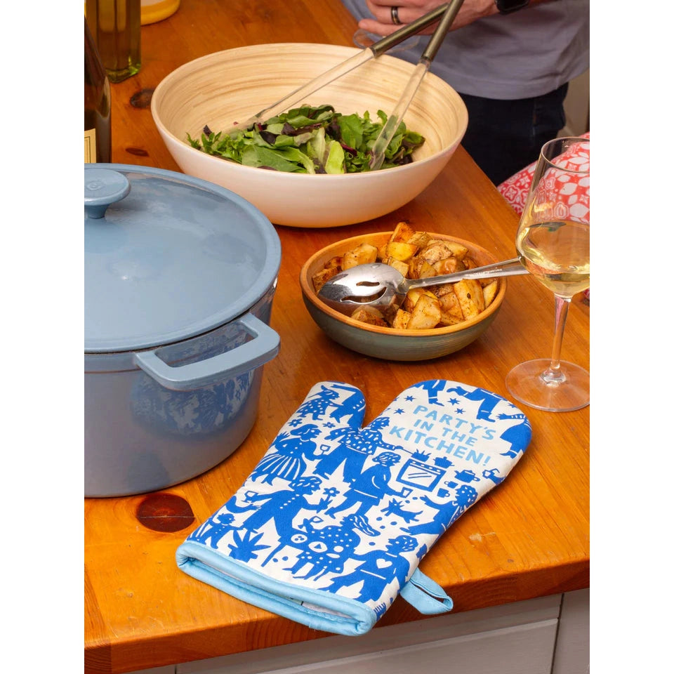 Party's In The Kitchen! Oven Mitt - The Feral Market