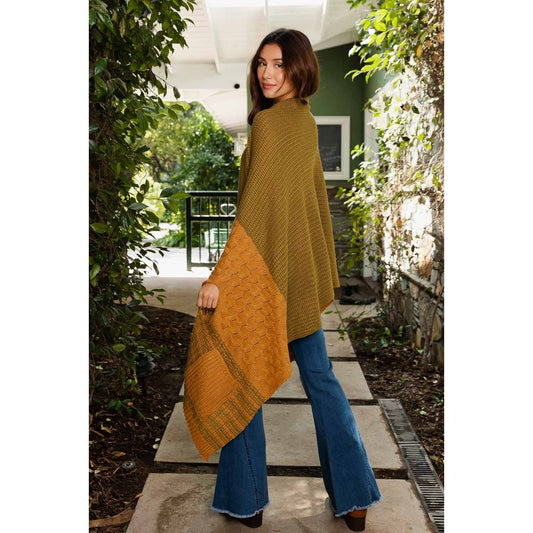 Pocket Two Tone Striped Wrap w/ Arm Holes - The Feral Market
