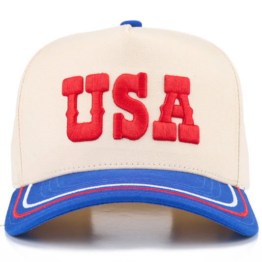 C.C USA Letter on Two Tone Trucker Hat