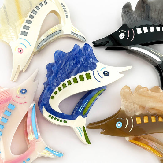 Tuna Claw Clip, Marine Animal Hair Clip