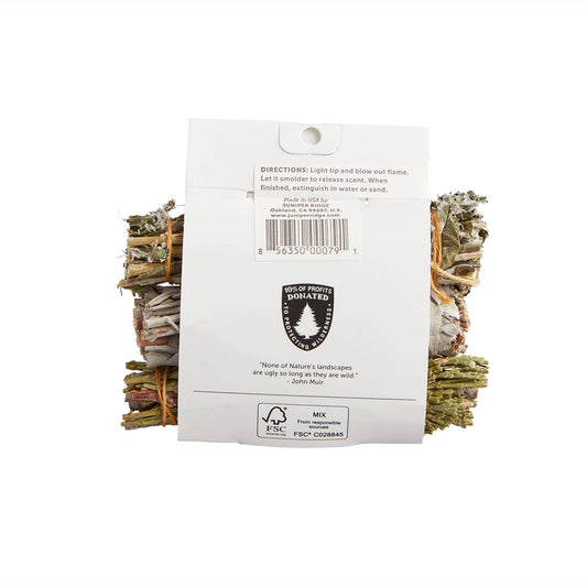 Natural Incense - Sage | Mugwort | Cedar | Gift Set - The Feral Market
