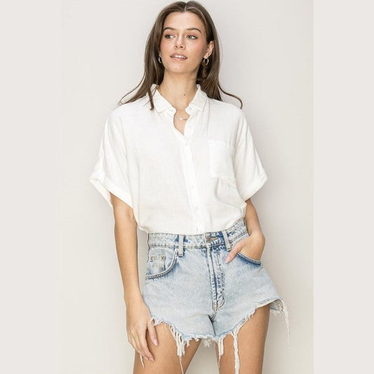 Darcy Linen Shirt Top