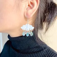 Dainty Cloud Earrings