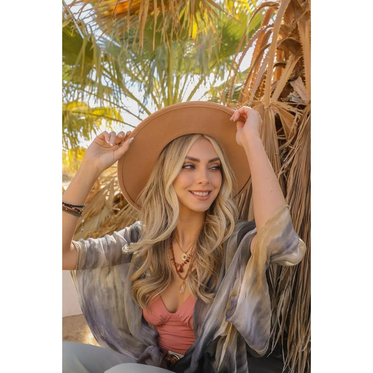 Gold Ring Buckle Bolero Hat