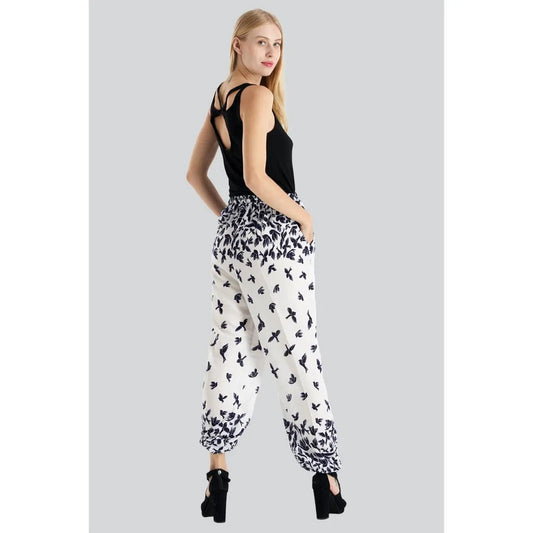 Bird Print Harem Pant