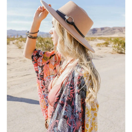 Gold Ring Buckle Bolero Hat