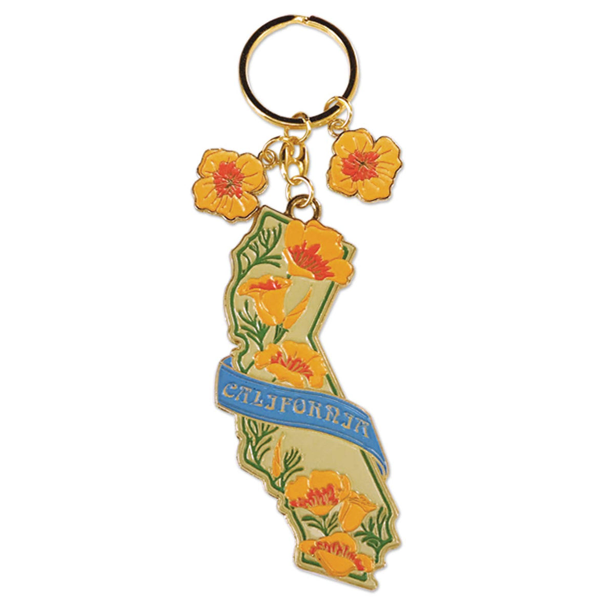 California Poppy Keychain - The Feral Market