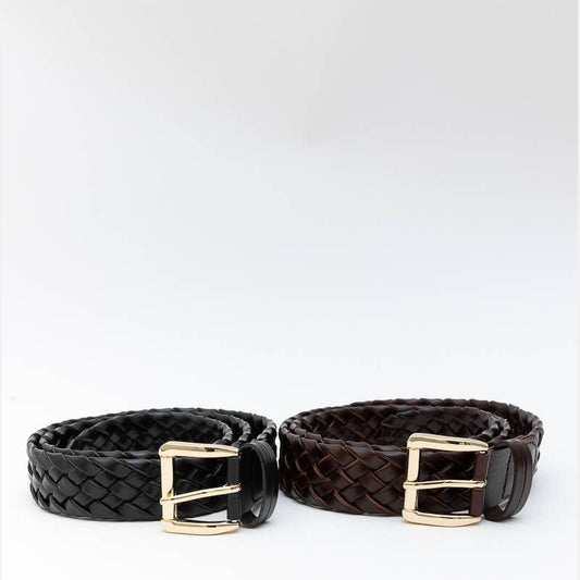 Vintage Braided Leather Belt - The Feral Market