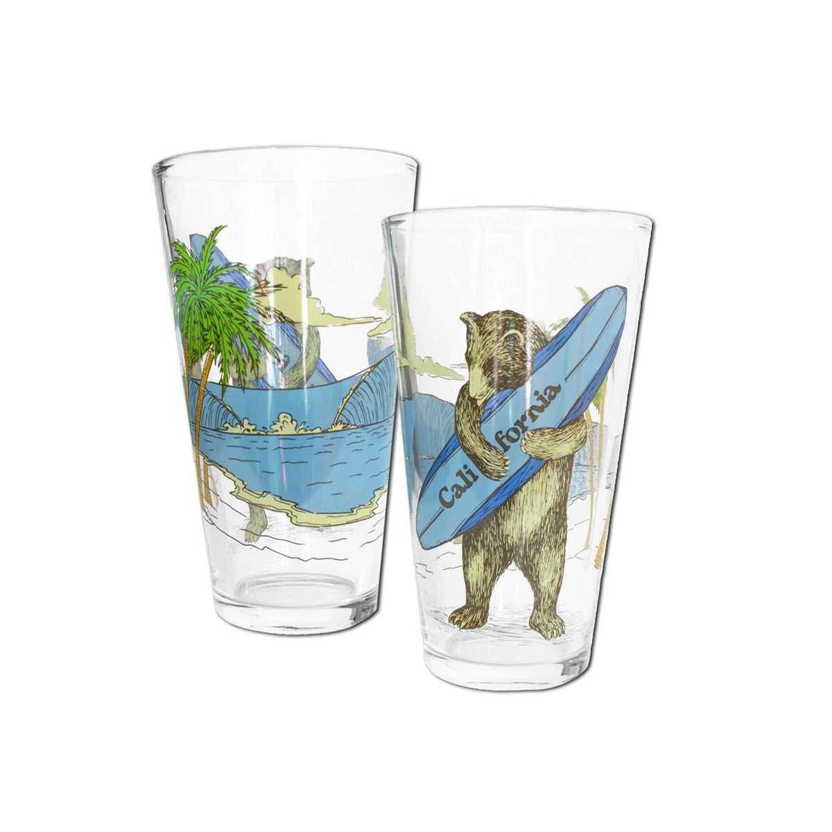 Surf Bear Pint Glass 2023