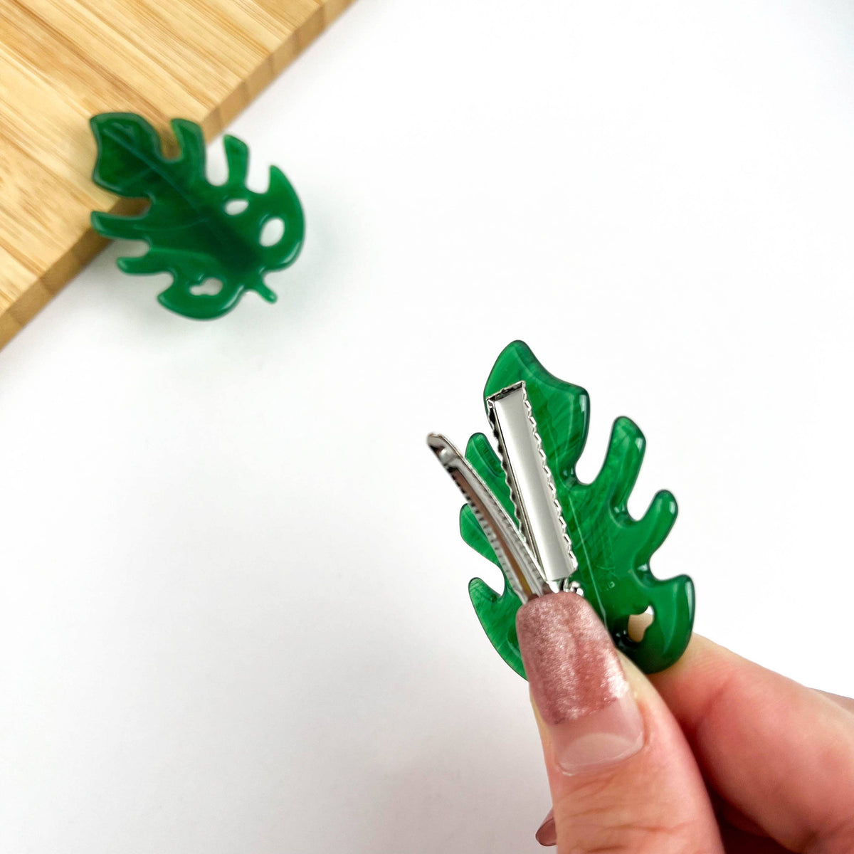 Acetate Monstera Claw Clip, Plant Leaf Hair Clips - The Feral Market
