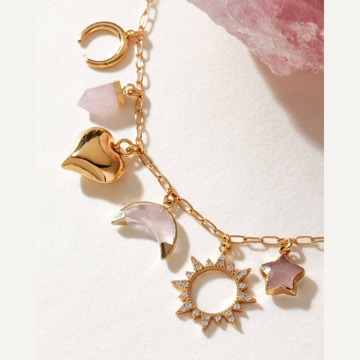 Love and Light Charm Necklace - The Feral Market