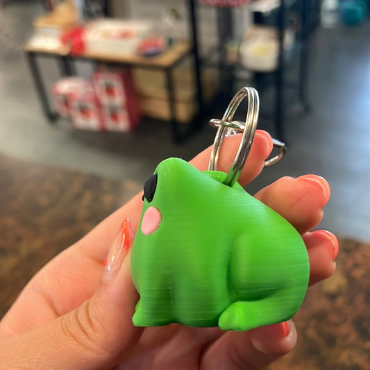 3D Printed Cute Frog Keychain