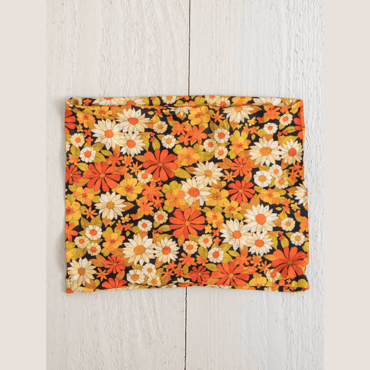 Half Boho Bandeau® Headband - Ditsy Garden Black