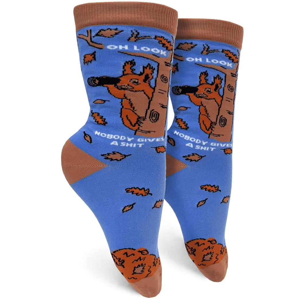 Oh Look Nobody Gives A Shit Womens Crew Socks