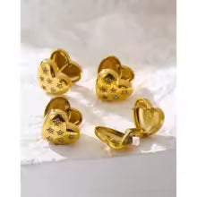 Hearts Stars Buckle Earrings - The Feral Market