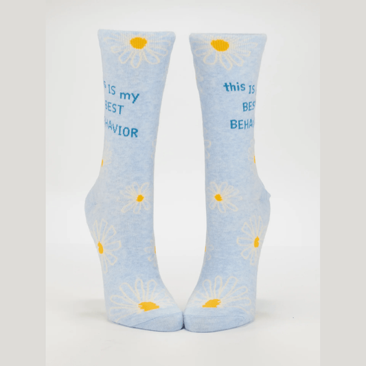 This Is My Best Behavior Women's Crew Socks - The Feral Market