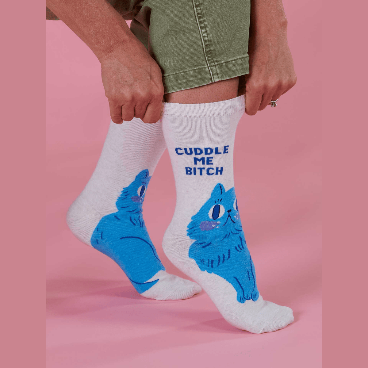 Cuddle Me Bitch Women's Crew Socks