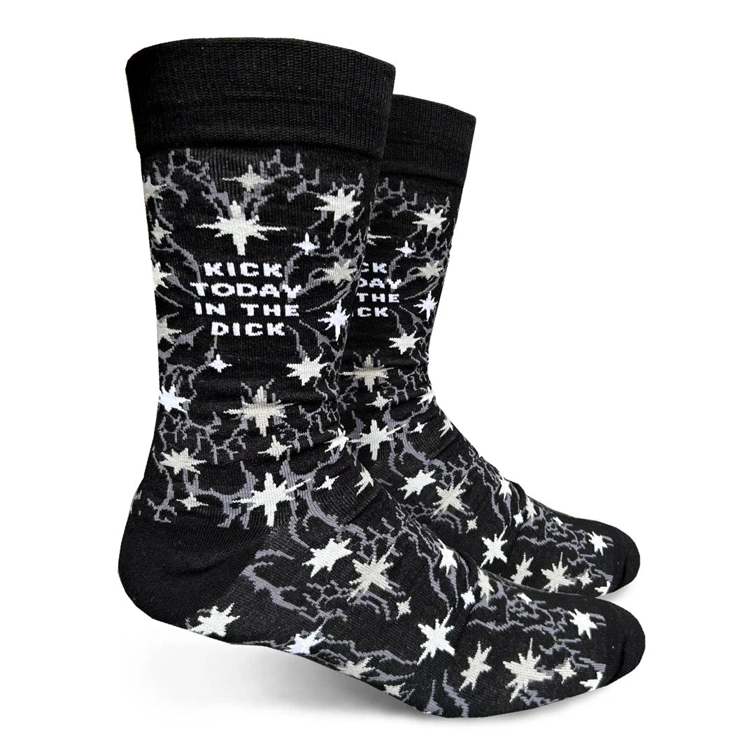 Kick Today In The Dick Mens Crew Socks