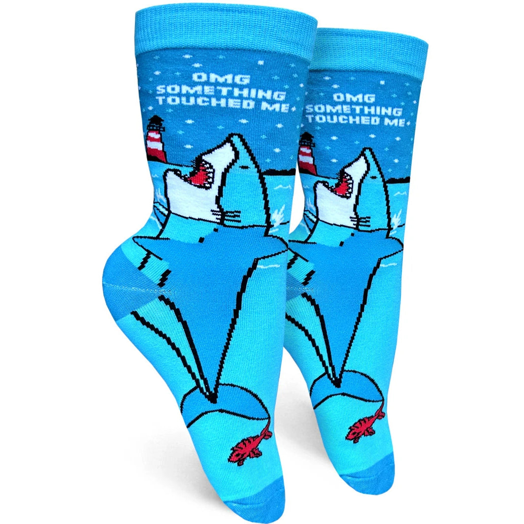 OMG Something Touched Me Womens Crew Socks - The Feral Market
