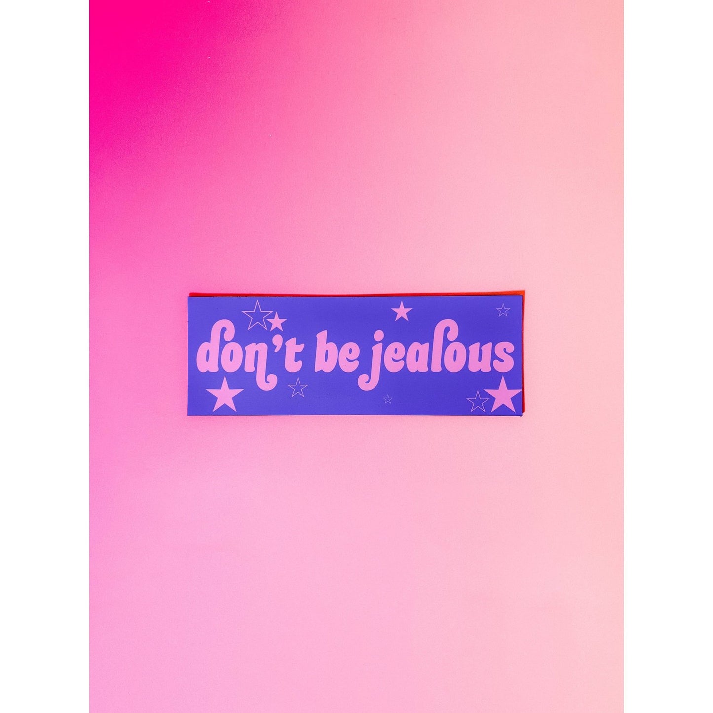 Don't Be Jealous Car Magnet