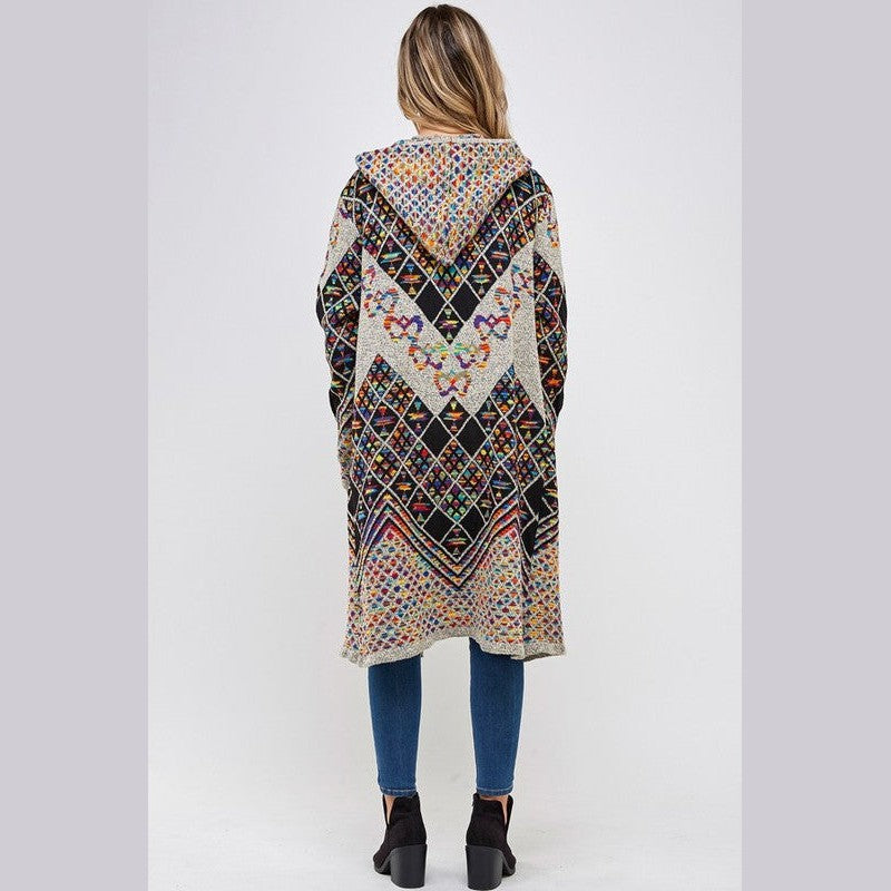 Rainbow Aztec Cardigan