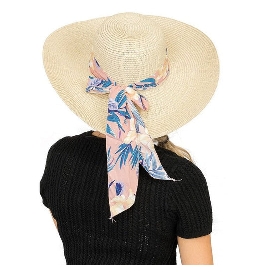 Tropical Ribbon Sun Hat