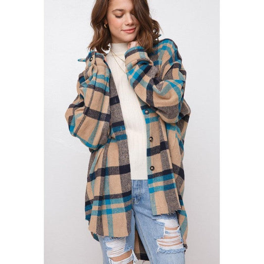 Boyfriend Plaid Jacket