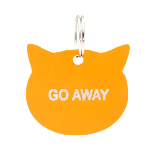 Go Away Cat Tag