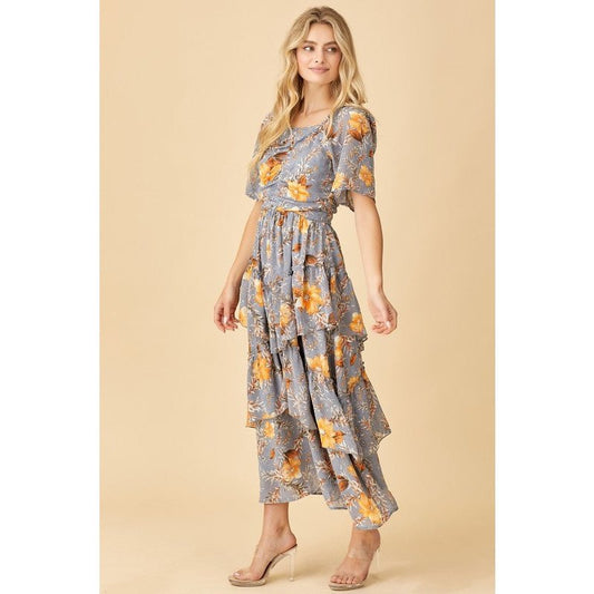 Catherine Rouched Tier Dress