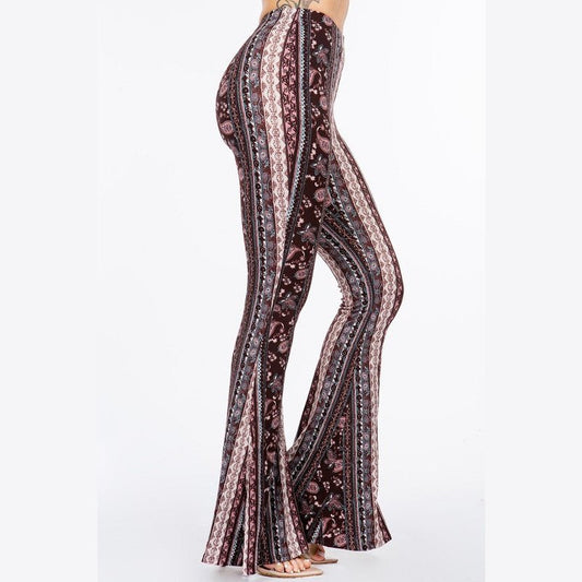 Berries Filigree Flare Pants