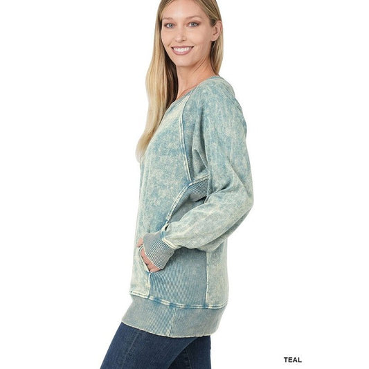 Acid Wash Pullover