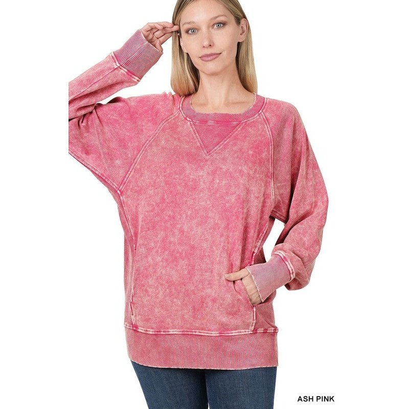 Acid Wash Pullover
