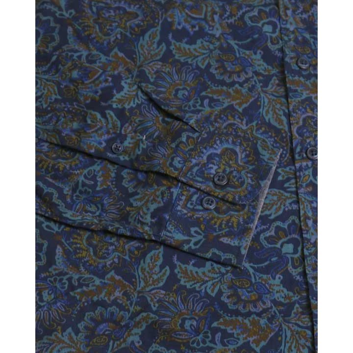 Blue Baroque Flannel Shirt