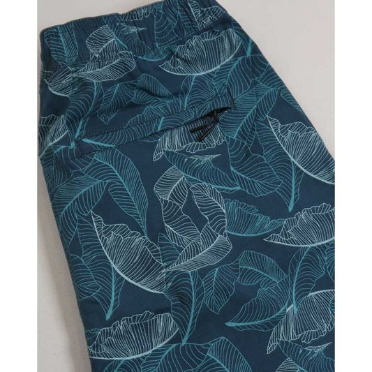 Drawstring Shorts - Leaves