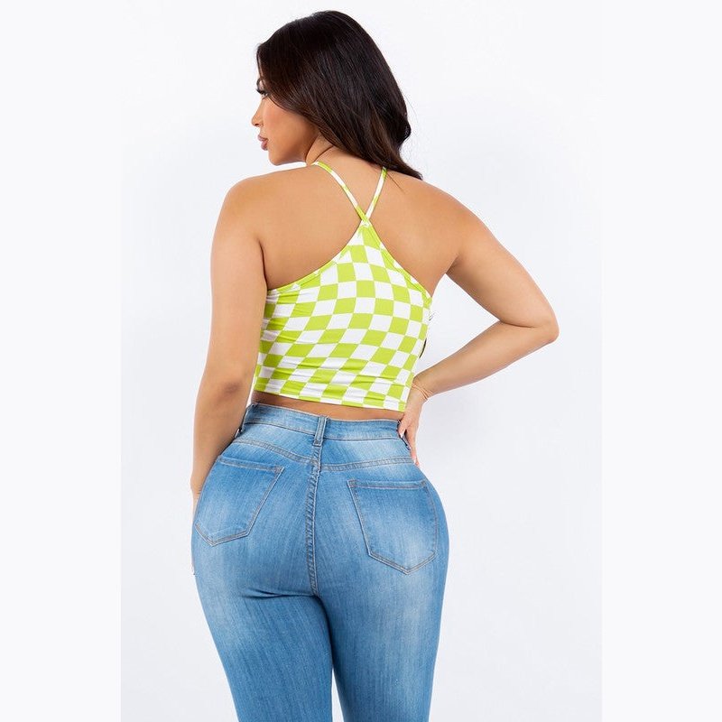 Neon Lime Halter Top