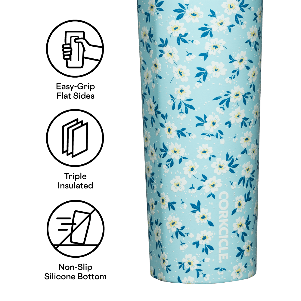 Canteen - 16oz Ditsy Floral Blue