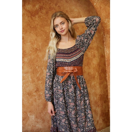 Riley Back Tie Smocked Dress